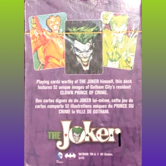 NEW - DC Comics JOKER Playing Cards - Picture 2 of 2